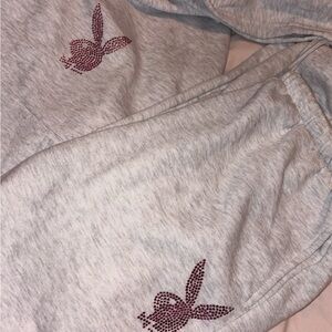 Playboy women’s sweatpants and hoodie set size small